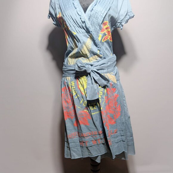 Replay Dresses & Skirts - Replay Blue Wrap Dress